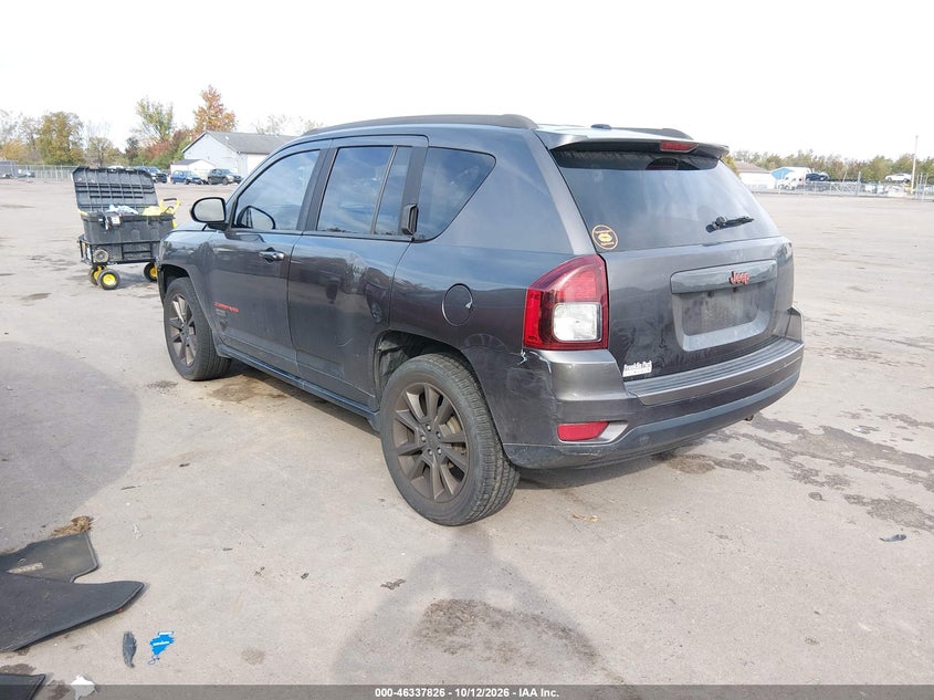 Vin: 1c4njcbb8hd102430, lot: 46838085, jeep compass 75th anniversary edition fwd 20173