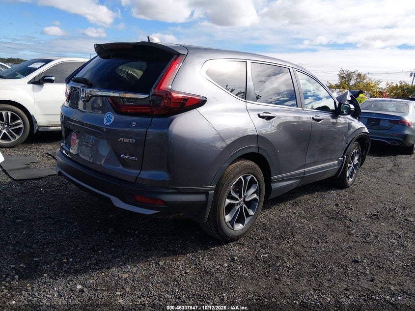 Vin: 5j6rt6h82nl037191, lot: 46838106, honda cr-v hybrid ex-l 20224
