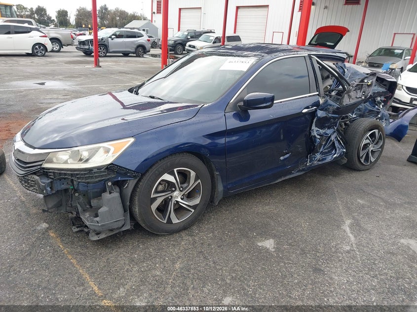 Vin: 1hgcr2f35ha001152, lot: 46838112, honda accord lx 20172