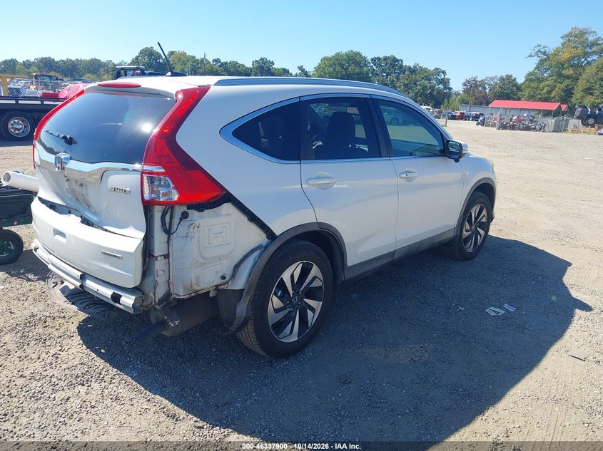 Vin: 5j6rm4h93gl086476, lot: 46838159, honda cr-v touring 20164