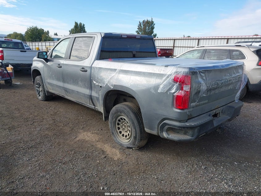 Vin: 1gcpycef1mz345111, lot: 46838190, chevrolet silverado 1500 4wd  short bed custom trail boss 20213