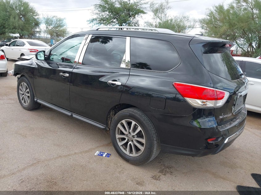 Vin: 5n1ar2mm2fc635887, lot: 46838205, nissan pathfinder platinum/s/sl/sv 20153