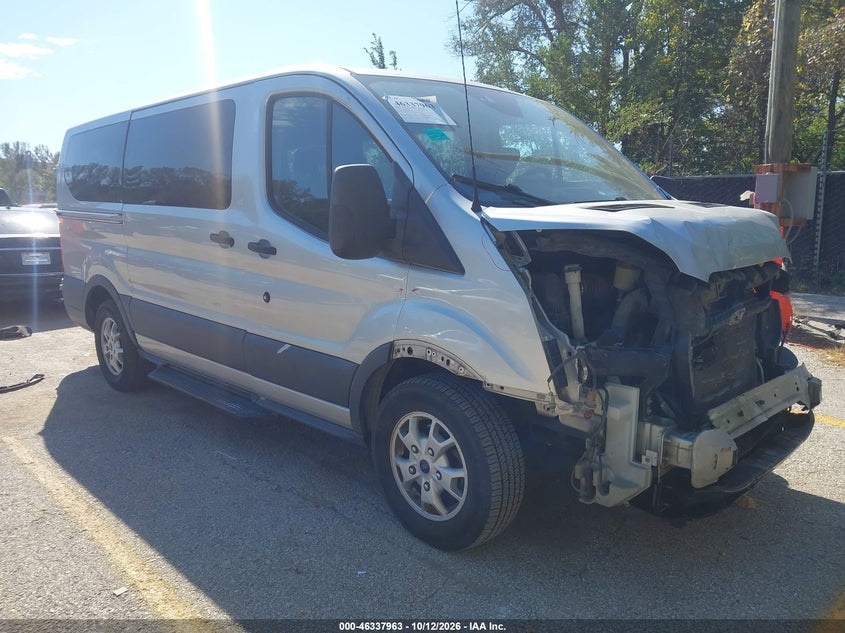 Vin: 1fmzk1ym1fkb09722, lot: 46838222, ford transit-150 xlt 20151