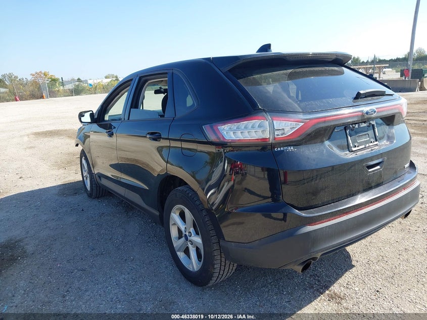 Vin: 2fmpk4g98hbb42543, lot: 46838278, ford edge se 20173