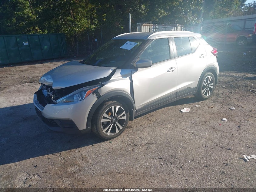 Vin: 3n1cp5cu6kl538621, lot: 46838292, nissan kicks sv 20192