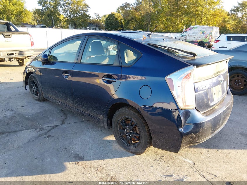 Vin: jtdkn3du7e0386450, lot: 46838326, toyota prius two 20143