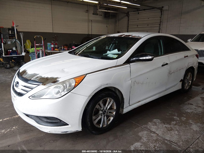 Vin: 5npeb4acxeh858294, lot: 46838351, hyundai sonata gls 20142