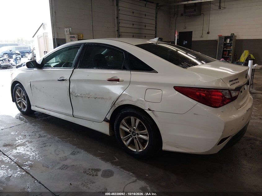 Vin: 5npeb4acxeh858294, lot: 46838351, hyundai sonata gls 20143