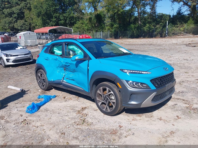 Vin: km8k53a39nu911282, lot: 46838362, hyundai kona limited 20221