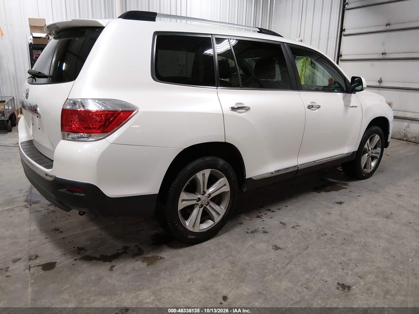 Vin: 5tdyk3eh0bs029236, lot: 46838394, toyota highlander limited v6 20114