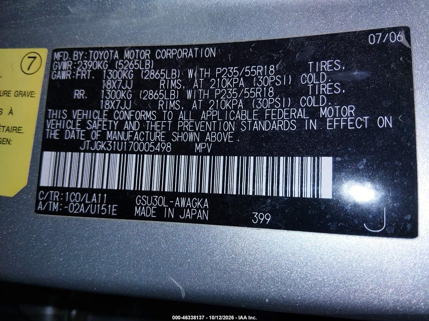 2007 LEXUS RX 350 · Photo 9