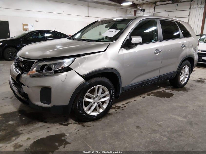 Vin: 5xykt3a61fg629449, lot: 46838436, kia sorento lx 20152