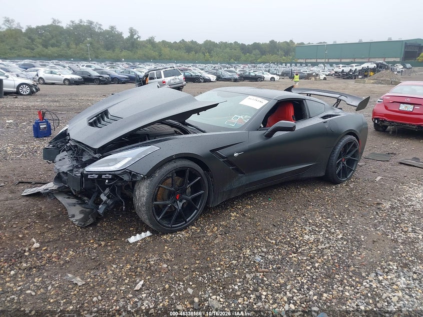 Vin: 1g1yb2d78k5102130, lot: 46838445, chevrolet corvette stingray 20192