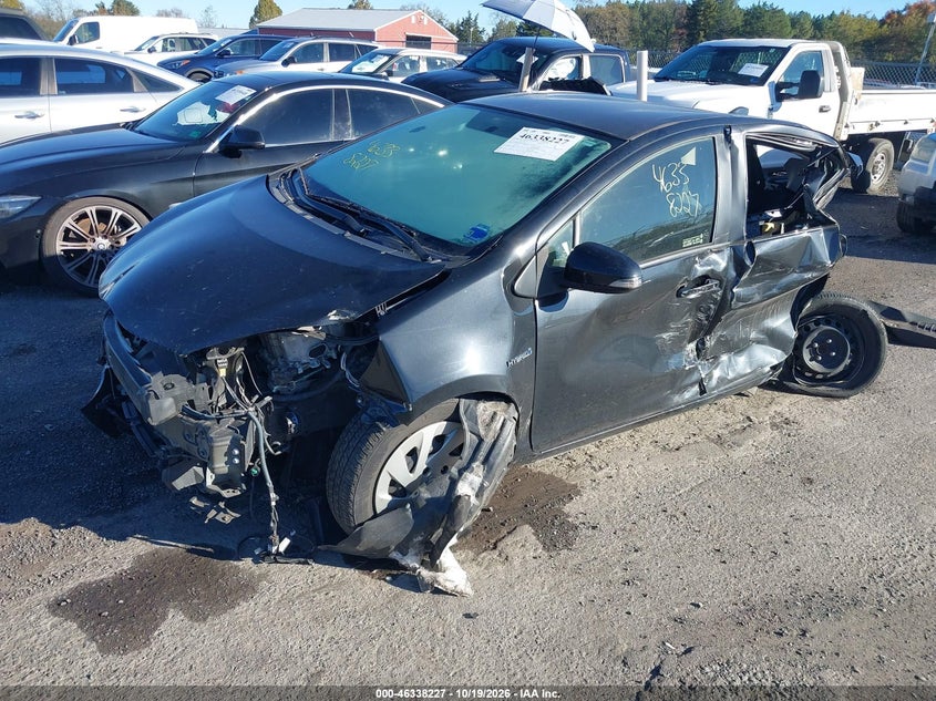 Vin: jtdkdtb38g1121336, lot: 46838486, toyota prius c two 20162