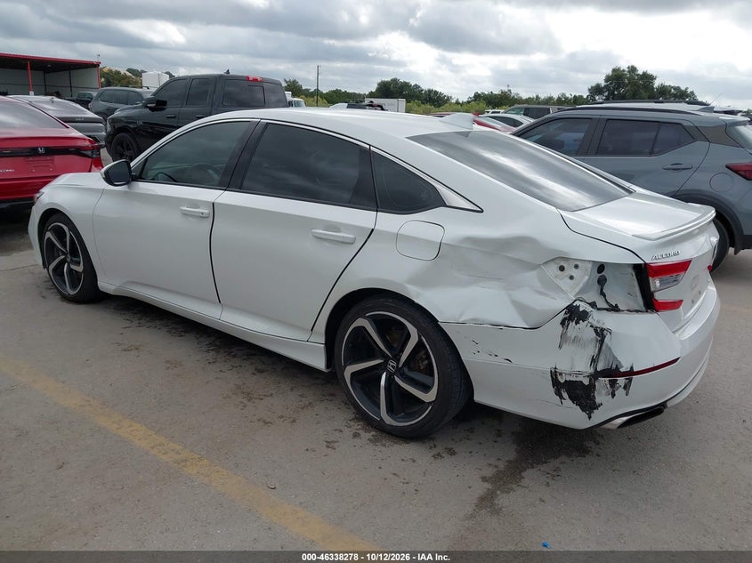 Vin: 1hgcv1f36ka166446, lot: 46838538, honda accord sport 20193