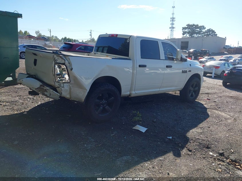 Vin: 1c6rr6kt5js283970, lot: 46838625, ram 1500 express  4x2 5'7 box 20184