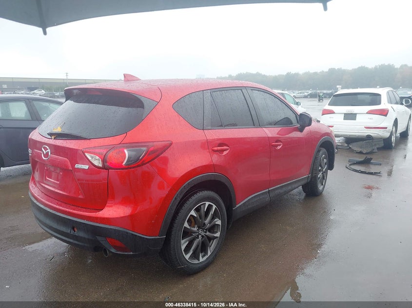 Vin: jm3ke4dy1g0683202, lot: 46838673, mazda cx-5 grand touring 20164