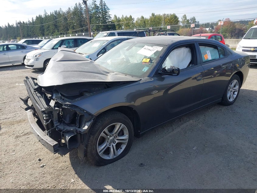 Vin: 2c3cdxbgxlh140274, lot: 46838686, dodge charger sxt rwd 20202