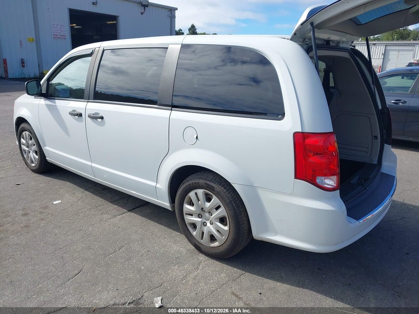 Vin: 2c4rdgbg4kr643491, lot: 46838692, dodge grand caravan se 20193