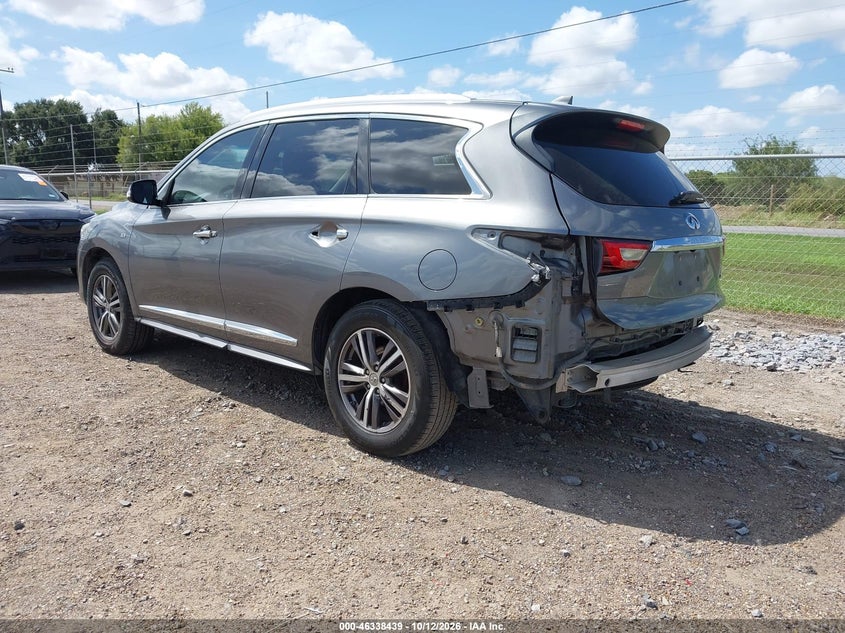 Vin: 5n1dl0mn6jc500707, lot: 46838698, infiniti qx60 20183