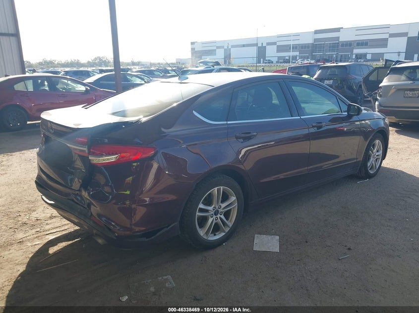 Vin: 3fa6p0h74jr109656, lot: 46838728, ford fusion se 20184