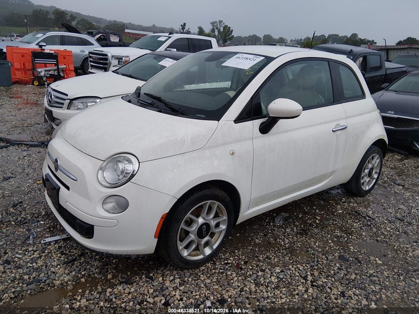 2014 Fiat 500 Pop, Normal Wear & Tear, IAAI, VIN 3C3CFFAR3ET219111 — photo 2