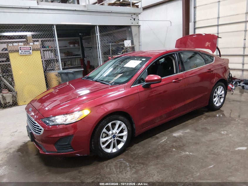 Vin: 3fa6p0hd8kr215762, lot: 46838805, ford fusion se 20192