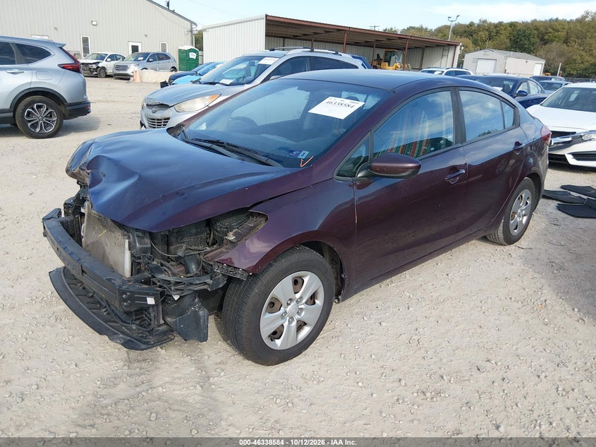 Vin: 3kpfl4a72je223766, lot: 46838843, kia forte lx 20182