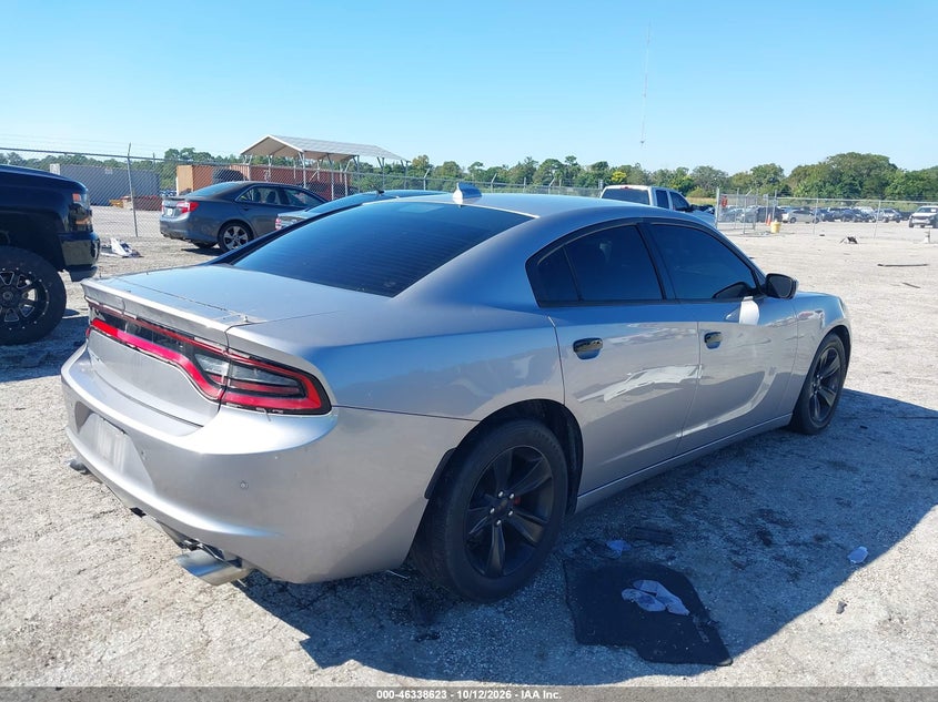 Vin: 2c3cdxhg3jh166705, lot: 46838882, dodge charger sxt plus rwd 20184
