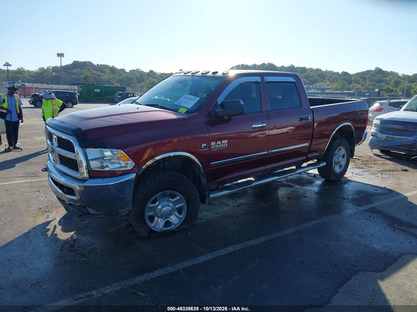 Vin: 3c6ur5cl0jg217109, lot: 46838898, ram 2500 tradesman  4x4 6'4 box 20182