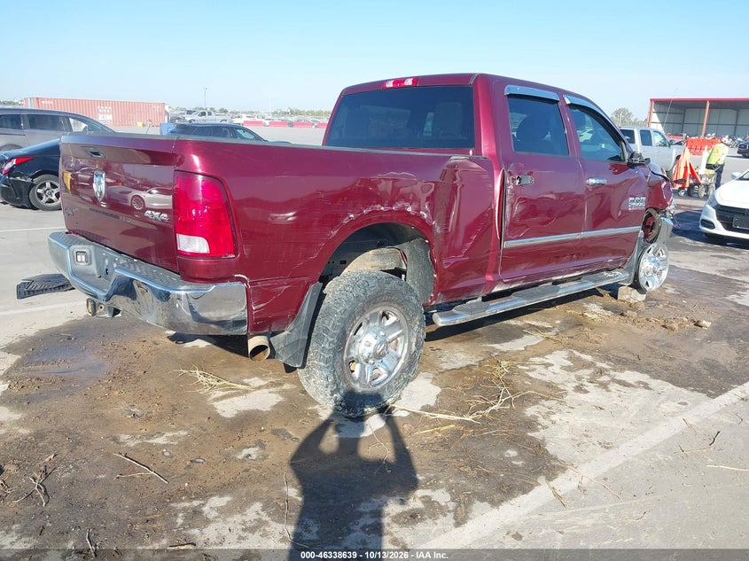 Vin: 3c6ur5cl0jg217109, lot: 46838898, ram 2500 tradesman  4x4 6'4 box 20184