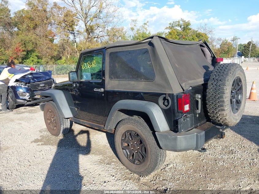 Vin: 1c4ajwagxhl588628, lot: 46838947, jeep wrangler 20173