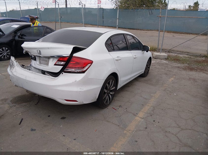 Vin: 19xfb2f97fe208138, lot: 46838976, honda civic ex-l 20154