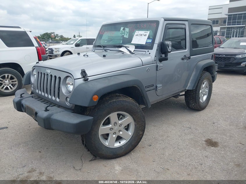 Vin: 1c4gjwag3hl606865, lot: 46839007, jeep wrangler sport 4x4 20172