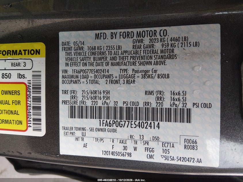 2014 FORD FUSION S · Фото 9