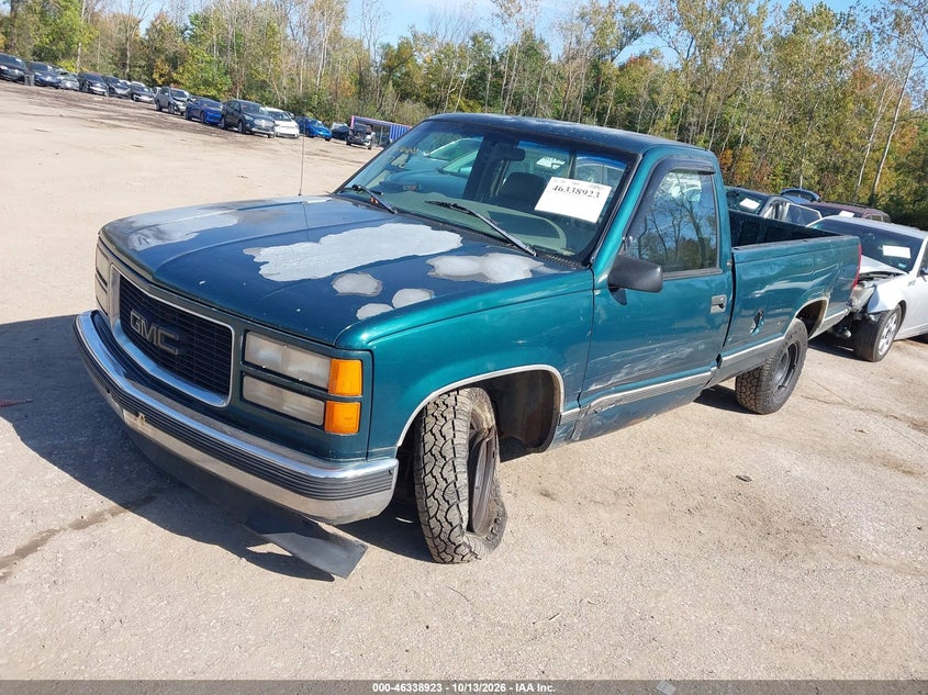 1997 GMC Sierra 1500 Sl Wideside, Обидва боки, IAAI, VIN 1GTEC14M0VE526641 — фото 2