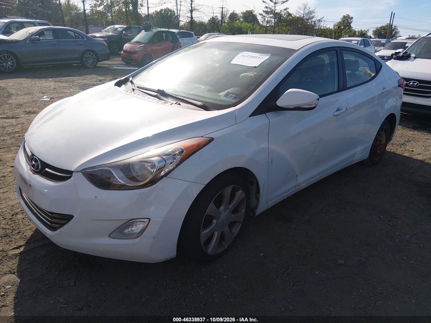 2011 Hyundai Elantra Limited, Normal Wear & Tear, IAAI, VIN 5NPDH4AE6BH075996 — photo 2
