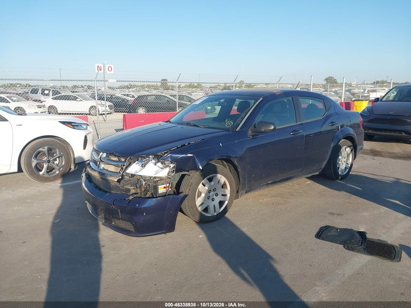 Vin: 1c3cdzab2en129278, lot: 46839197, dodge avenger se 20142