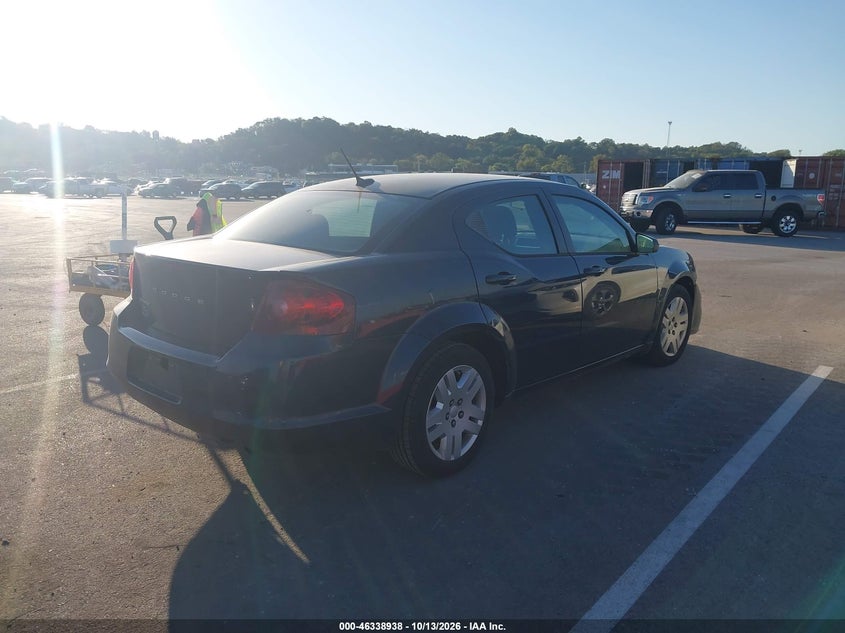 Vin: 1c3cdzab2en129278, lot: 46839197, dodge avenger se 20144