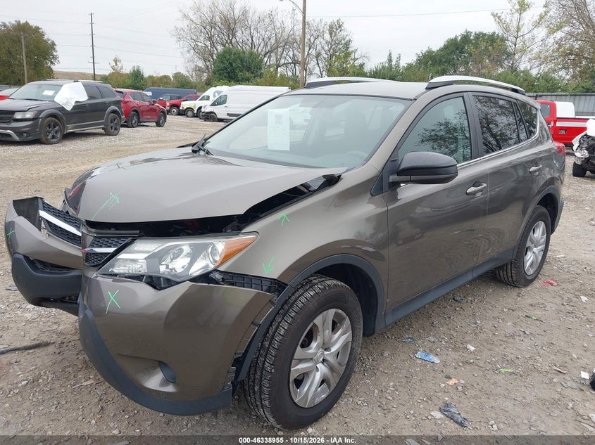 Vin: 2t3bfrev6fw249570, lot: 46839213, toyota rav4 le 20152