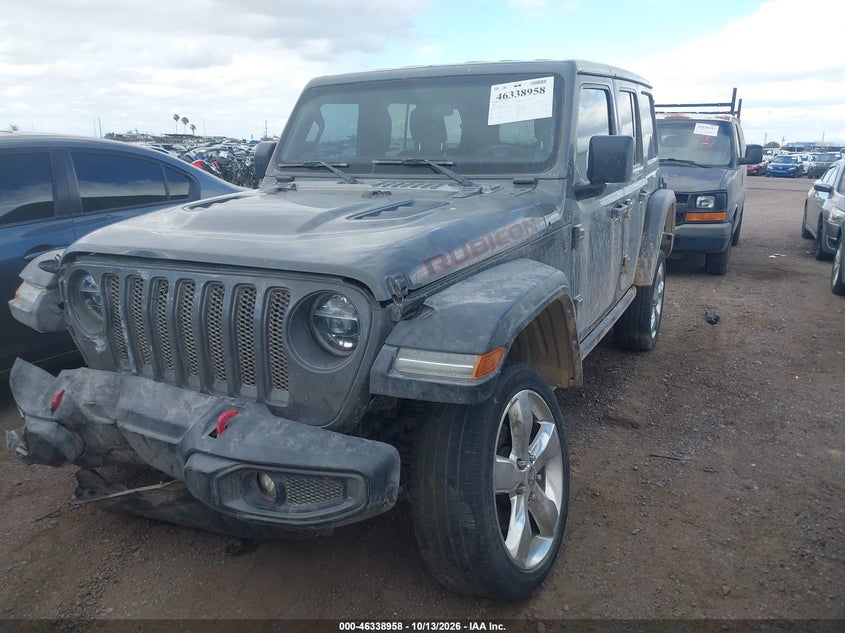 Vin: 1c4hjxfn7lw222581, lot: 46839217, jeep wrangler unlimited rubicon 4x4 20202