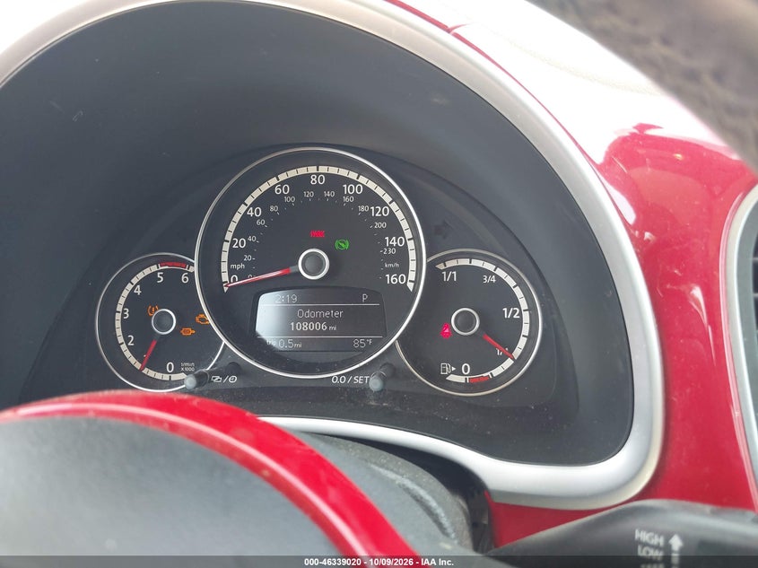 VOLKSWAGEN BEETLE 2013 VIN 3VWJL7AT4DM623019