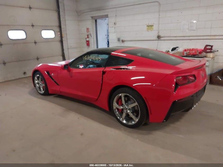 Vin: 1g1yf2d77e5133538, lot: 46839344, chevrolet corvette stingray 20143