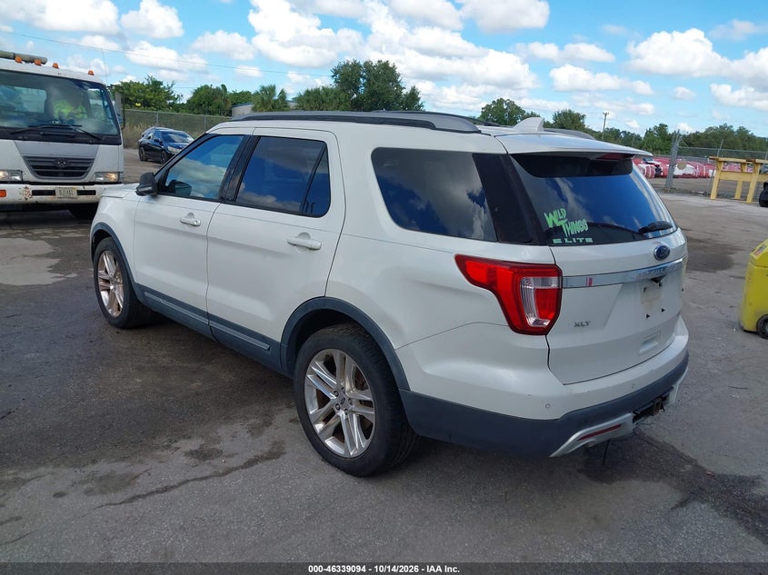 Vin: 1fm5k7d8xggb70226, lot: 46839353, ford explorer xlt 20163