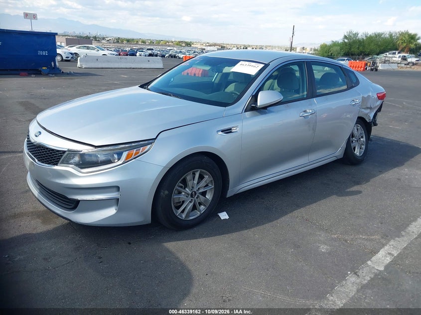 Vin: 5xxgt4l33gg017239, lot: 46839421, kia optima lx 20162