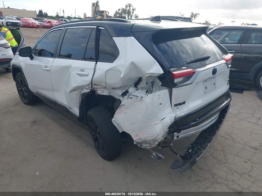 Vin: 4t3e6rfv8pu132280, lot: 46839435, toyota rav4 hybrid xse 20233