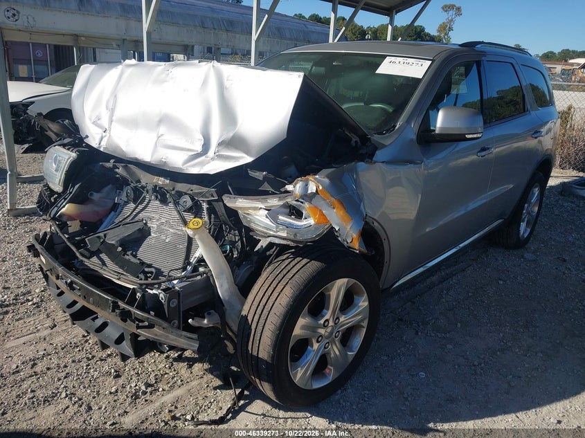 Vin: 1c4rdjdg6ec391265, lot: 46839532, dodge durango limited 20142