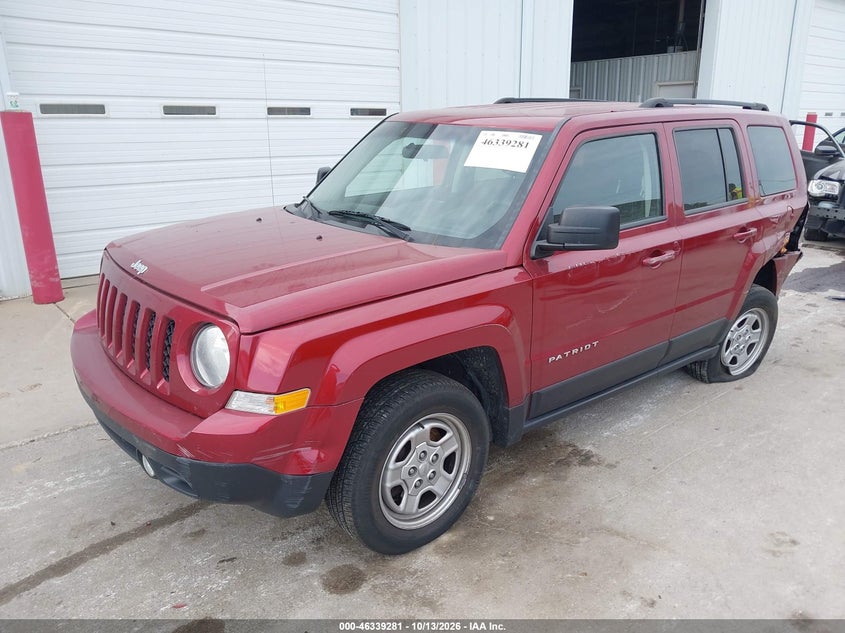 Vin: 1c4njpbb2fd204536, lot: 46839540, jeep patriot sport 20152