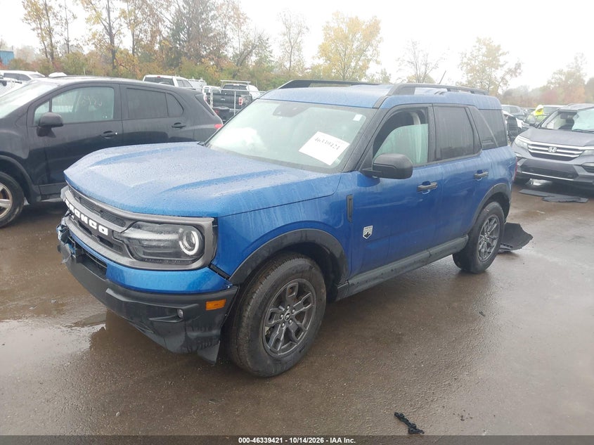 Vin: 3fmcr9b69rrf71438, lot: 46839680, ford bronco sport big bend 20242