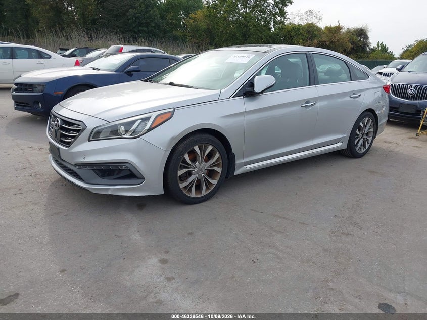 Vin: 5npe34ab5fh129738, lot: 46839805, hyundai sonata limited 2.0t 20152